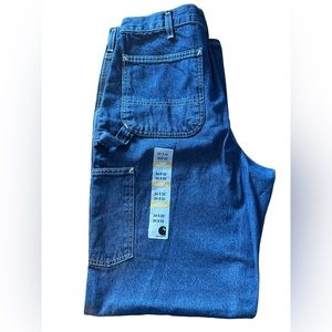 Mens Carhartt Loose Fit Original Jeans Sz 34x32  Blue